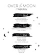 Over the Moon Bridal Shower Itinerary Themed Bridal Shower for Wedding