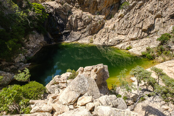 Poster - Rio Pitrisconi natural pools on Sardinia