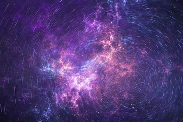 Wall Mural - nebula space night sky starry universe milky way planet blurred flares and moon light
