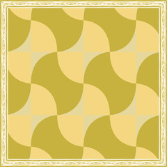Poster - Pattern of hijab motif design with abstract foliage design. Silk scarf pattern vector design inspiration