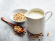 © Olena Rudo - Soy milk and soy on the table