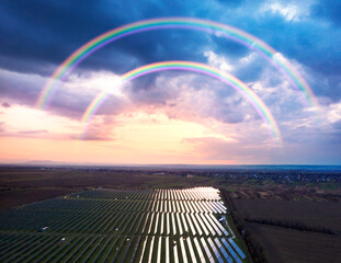 Wall Mural - Solar panels of Ukraine