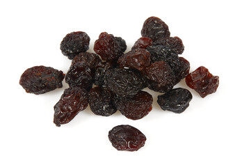 Canvas Print - Raisins isolated on white background. Healthy food, isolated objects.