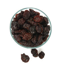 Canvas Print - Raisins isolated on white background. Healthy food, isolated objects.