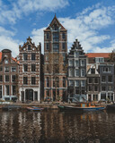 Fototapeta Big Ben - Amsterdam Architecture