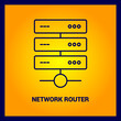 Network Router,Thin Line and Pixel Perfect Icons.