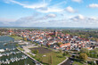 Ribnitz-Damgarten auf dem Darß als Luftbild