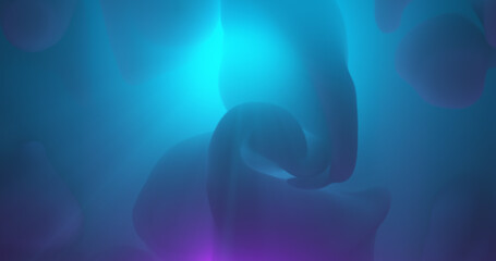 Poster - abstract background with colorful cool dynamic fluid , liquid and light ray effect. smooth flowing o