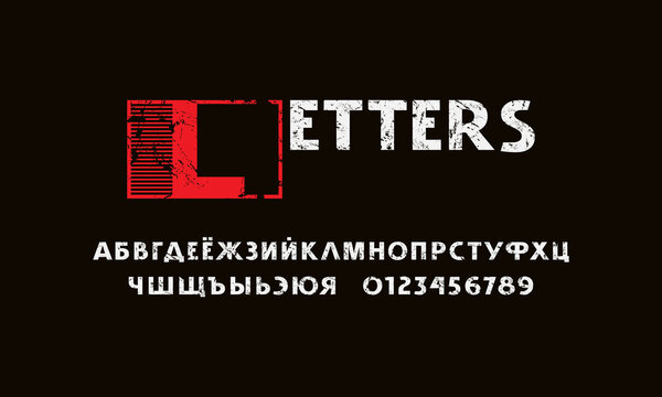Cyrillic sans serif font in classic style