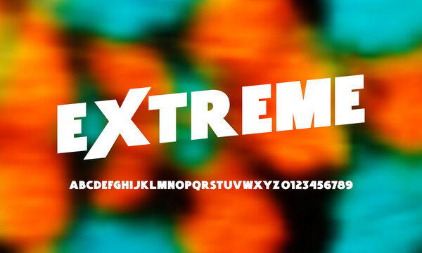 Extreme bold sans serif font in classic style
