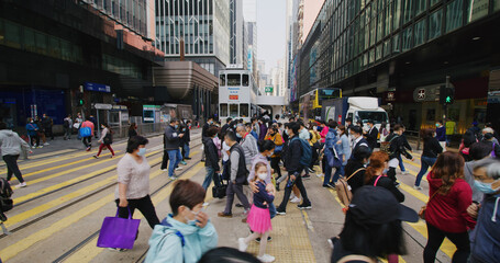 Wall Mural - City in Hong Kong