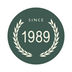 Poster - Since 1989 emblem