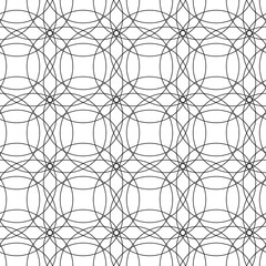 Aufkleber - Lace ornament. Seamless circles make same pattern.