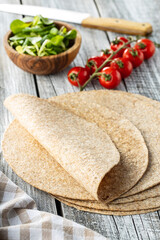 Wall Mural - Whole grain tortilla wraps