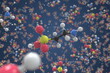 Taurine molecule, scientific molecular model, 3d rendering