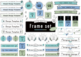 Canvas Print - Title Design Frame set