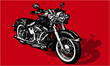 classic motorcycle in woodcut style, vector, atwork