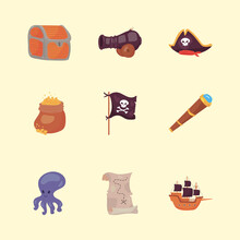 Nine Pirate Icons