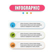 © Rich4289 - Planning design presents infographics with 3 options. Infographic outline 3 steps modern colorful menu infographics template. Can use workflow layout, diagram, business element, banner, web design.