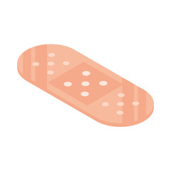 Sticker - band aid medical isometric