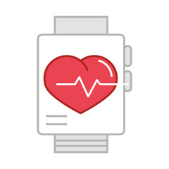 Canvas Print - smartwatch health tracker app