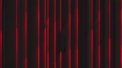 Poster - Computer generated chromatic aberration bands. Pixel multi-colored neon noise. 3d rendering abstract background