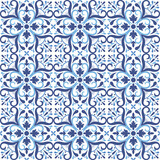 Fototapeta Kuchnia - Seeamless tiles background. Mosaic pattern for ceramic in dutch, portuguese, spanish, italian style.