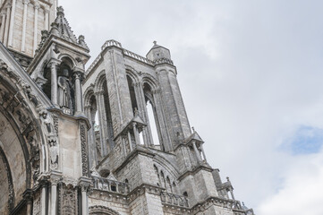 Poster - Details of the Cathedral of Chartres, France