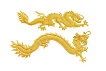  Golden Dragon Isolated