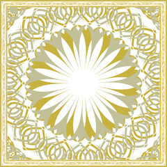 Poster - Design of hijab or scarf motifs with abstract patterns. can be used also for other fabric 