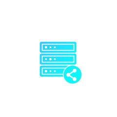 Sticker - mainframe, server, shared hosting vector