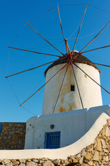 Canvas Print - Windmill in Mykonos in Greece