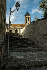 Wall Mural - L'escalier et l'église