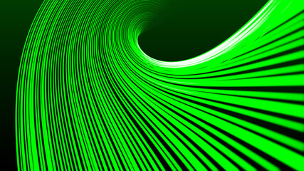 Leinwandbilder - Green energy concept. Vector green technology background. 3D rendering.
