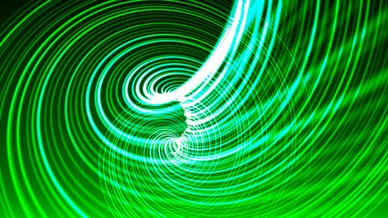 Leinwandbilder - Green energy concept. Vector green technology background. 3D rendering.
