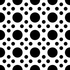 Poster - Large and small dots or circles. Vector four small dots and big rouded shapes.