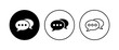 © AAVAA - Chat icon set. speech bubble icon. comment icon vector. message. contact us