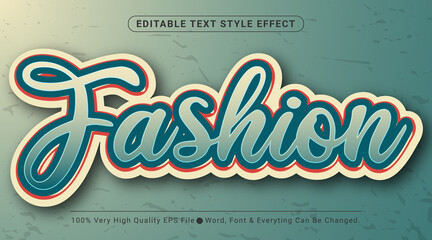 Fototapete - Layered Fashion text effect, Editable Text Effect