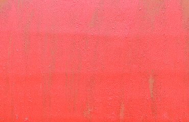  Vertical smears of red paint on a brown surface. Color - Burnt Sienna Hue Brown. cracks, scratches.