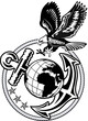 American eagle anchor and Globe