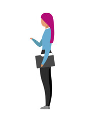 Poster - Office assistant flat color vector faceless character. Newbie in office. Getting job after graduation. Organizing and managing files isolated cartoon illustration for web graphic design and animation