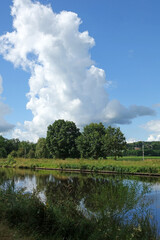 Canvas Print - Kanal bei Bad Bederkesa