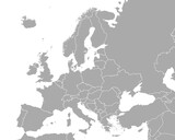 Fototapeta Nowy Jork - Karte von Europa