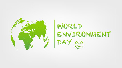 Wall Mural - World Environment Day template and background, vector illustration