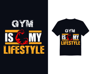 Best gym vector t shirt design