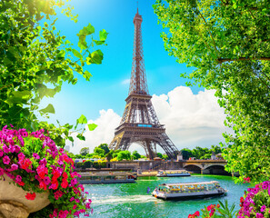 Fototapete - Blossom in Paris