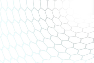 Aufkleber - Abstract background honeycomb white and grey. Embossed Hexagon, light and shadow