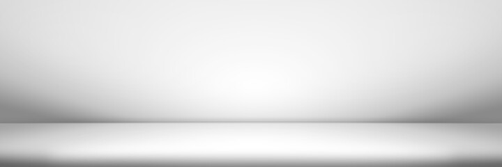Aufkleber - Abstract white and gray background studio wall room, interior, display products.
