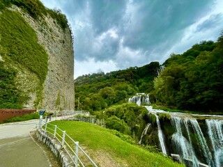 Wall Mural - waterfall in the mountains