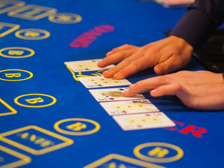 interiors of a modern casino